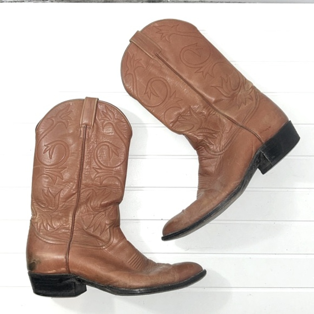 Leather Western Cowboy Boots